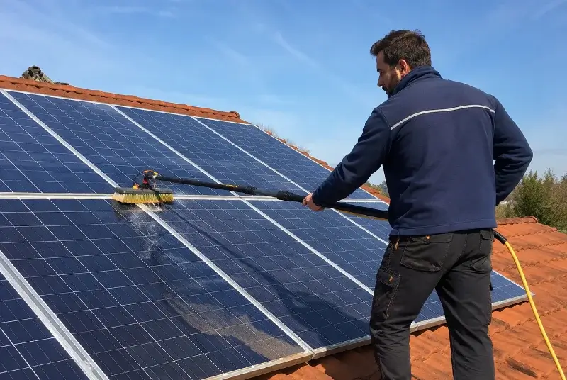 Nettoyage et entretien de panneaux solaires à la Chapelle-en-Vercors